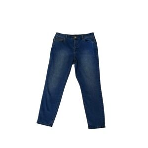 Michael Kors Women's Size 14 Blue Mid-Rise Skinny Jeans Stretch Denim